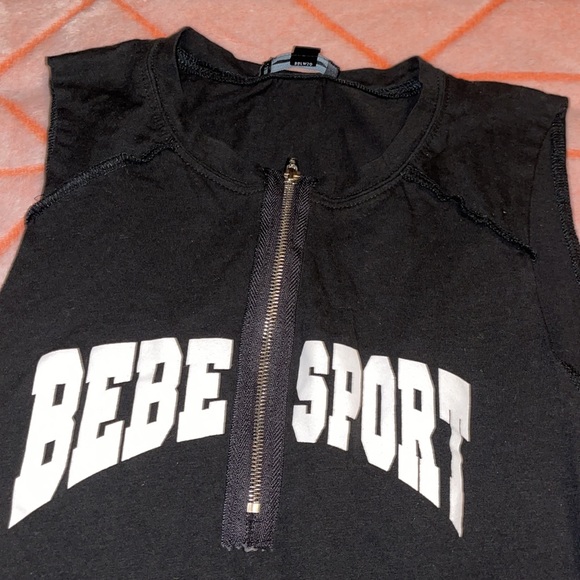 Bebe Sport Zip Up Tank - Size Small - Picture 2 of 3